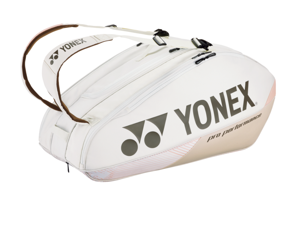 Yonex PRO RACQUET BAG (9 PCS), Sand Beige
