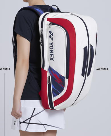 Yonex Expert Backpack (White-Red)