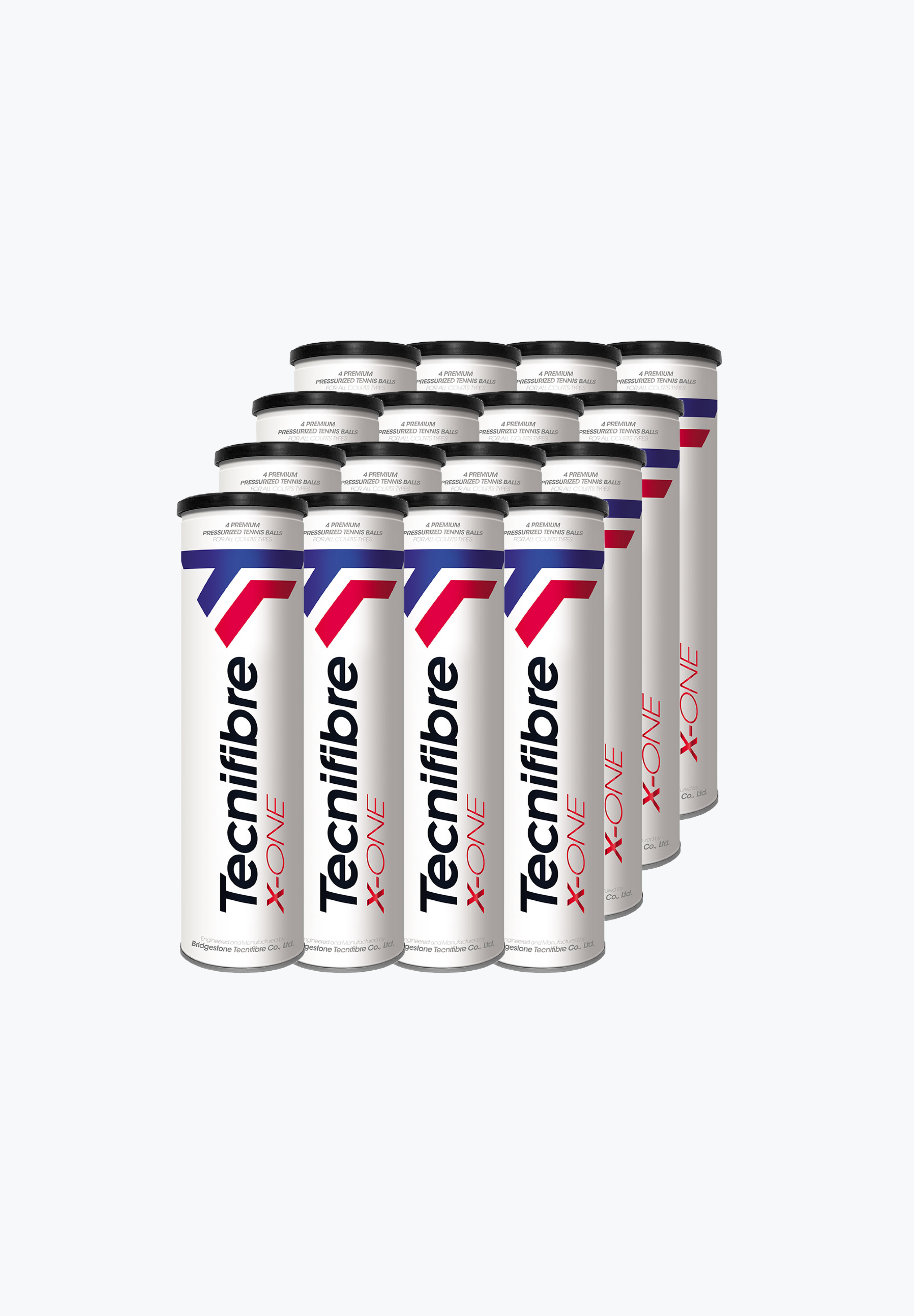 Technifibre X-One Tennisball - 4er - 18 Dosen in Karton